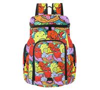 VAPOKF Basketball Backpack, Sport Bag with Ball and Shoe Compartment for Soccer Football Volleyball Swim Gym Travel, Funny Doodle Monsters Pattern