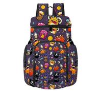 VAPOKF Basketball Backpack, Sport Bag with Ball and Shoe Compartment for Soccer Football Volleyball Swim Gym Travel, Colorful Cute Cartoon Monsters Pattern