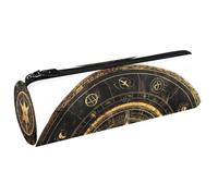 VAPOKF Bill Cipher Wheel Zodiac Circle Pen Pencil Case Coin Purse Cosmetic Makeup Bag for Student Stationery School Office Storage