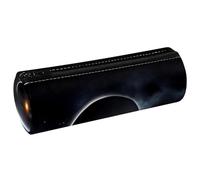VAPOKF Black Space Sky Background with Solar Eclipse Print Pencil Cases, PU Leather Pen Bag Student Stationery Organiser Bag Makeup Pouch for Women Girls Boys Kids School Office Supplies