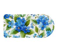 VAPOKF Blue Flowers Mouse Pad | Desk Mat/Gaming Mouse Pad | Improved Precision and Speed | Rubber Base for Stable Grip on Smooth Surfaces | 74×35 cm