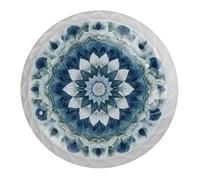 VAPOKF Blue Mandala Texture Cabinet Knobs for Dresser Drawer Closet Knob White Pull Handles Cupboard Wardrobe Knobs for Kitchen Furniture Home Decoration