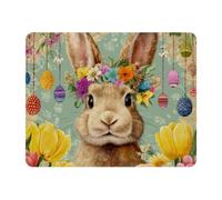 VAPOKF Bunny Egg Tulip Mouse Pad | Desk Mat/Gaming Rectangle Mouse Pad | Improved Precision and Speed | Rubber Base for Stable Grip on Smooth Surfaces | Table pad