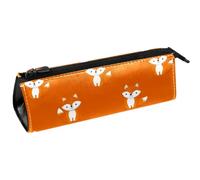 VAPOKF Cartoon Little Fox Triangle Pen Bag Pencil Case, Student Stationery Pouch for School Office Supplies