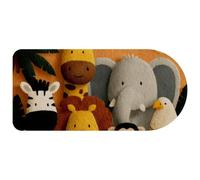VAPOKF Cartoon Zoo Mouse Pad, 74×35 cm Mouse Mat, Gaming Mousepad, Desk Mat with Rubber Base, Desk Pad Laptop for Office and Home