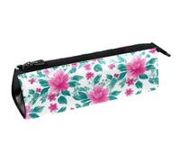 VAPOKF Colored Leaves Triangle Pen Bag Pencil Case, Student Stationery Pouch for School Office Supplies