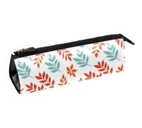 VAPOKF Colored Leaves Triangle Pen Bag Pencil Case, Student Stationery Pouch for School Office Supplies