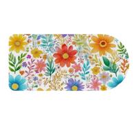 VAPOKF Colorful Flowers Floral Mouse Pad | Desk Mat/Gaming Mouse Pad | Improved Precision and Speed | Rubber Base for Stable Grip on Smooth Surfaces | 74×35 cm
