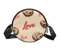 VAPOKF Cookie Pattern Crossbody Bag for Women Sling Belt Bag Small Shoulder Chest Bag Purses with Adjustable Strap Pack Cross Body Bags with for Ladies Travel Shopping