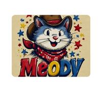 VAPOKF Cowboy Cats Mouse Pad | Desk Mat/Gaming Rectangle Mouse Pad | Improved Precision and Speed | Rubber Base for Stable Grip on Smooth Surfaces | Table pad