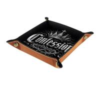 VAPOKF Crown of Thorns Dice Trays Quadrilateral Dice Folding Tray Microfiber Leather Holder for Table Games RPG DND, 20.5 × 20.5 cm