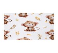 VAPOKF Cute Monkey Baby Kitchen Mat, Non Slip Washable Floor Rug, Absorbent Kitchen Mats Runner Rugs for Kitchen, Hallway, Laundry Room