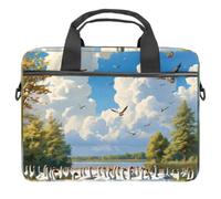 VAPOKF Cute Wild Geese Laptop Shoulder Messenger Bag Case Sleeve Suitable for 13.4 Inch to 14.5 Inch Laptops