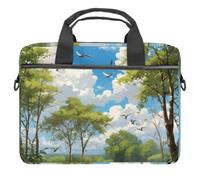 VAPOKF Cute Wild Geese Laptop Shoulder Messenger Bag Case Sleeve Suitable for 13.4 Inch to 14.5 Inch Laptops