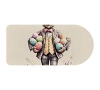 VAPOKF Easter Bunny Mouse Pad | Desk Mat/Gaming Mouse Pad | Improved Precision and Speed | Rubber Base for Stable Grip on Smooth Surfaces | 74×35 cm