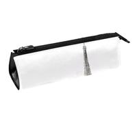 VAPOKF Eiffel Tower and The River Seine Pen Bag Stationery Pouch Pencil Bag Cosmetic Pouch Bag Compact Zipper Bag