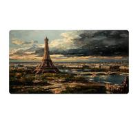 VAPOKF Eiffel Tower City Landscape Kitchen Mat, Non Slip Washable Floor Rug, Absorbent Kitchen Mats Runner Rugs for Kitchen, Hallway, Laundry Room