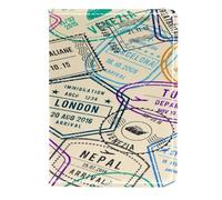 VAPOKF Europe Travel Stamp Passport Holder Travel Wallet Leather Card Case Cover, 11.5x16.5cm