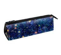 VAPOKF Fireflies Plants Glow Triangle Pen Bag Pencil Case, Student Stationery Pouch for School Office Supplies