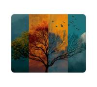 VAPOKF Four Seasons Tree Mouse pad, Gaming Mouse mat, Rectangle Mouse Pads, Mouse Mat Gaming 280x220mm Mice mat, Non Slip Rubber Base Desk Mat
