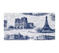 VAPOKF France Architectures Kitchen Mat, Non Slip Washable Floor Rug, Absorbent Kitchen Mats Runner Rugs for Kitchen, Hallway, Laundry Room