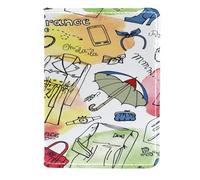 VAPOKF France Fashion Clothing Wear Passport Holder Travel Wallet Leather Card Case Cover, 11.5x16.5cm