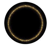 VAPOKF Golden Ring Mouse Mat Office Rectangle Mousepad 25 cm, Non-Slip Rubber Base, Wear-Resistant, Washable, Smooth to Use, Scratch Free, Durable