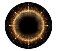 VAPOKF Golden Sparkle Ring Mouse Mat Office Rectangle Mousepad 25 cm, Non-Slip Rubber Base, Wear-Resistant, Washable, Smooth to Use, Scratch Free, Durable