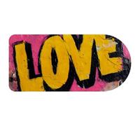 VAPOKF Graffiti Love Mouse Mat Office Mousepad 74×35 cm, Non-Slip Rubber Base, Wear-Resistant, Washable, Smooth to Use, Scratch Free, Durable