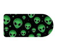 VAPOKF Green Alien Head Mouse Pad, 74×35 cm Mouse Mat, Gaming Mousepad, Desk Mat with Rubber Base, Desk Pad Laptop for Office and Home