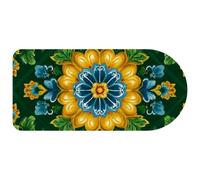 VAPOKF Green Flowers Mouse Pad | Desk Mat/Gaming Mouse Pad | Improved Precision and Speed | Rubber Base for Stable Grip on Smooth Surfaces | 74×35 cm