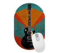 VAPOKF Guitar Wings Mouse Pad | Desk Mat/Gaming Oval Mouse Pad | Improved Precision and Speed | Rubber Base for Stable Grip on Smooth Surfaces | 28×18 cm