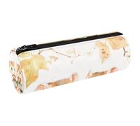 VAPOKF Hamsters Eats Nuts Berry Pen Pencil Case Coin Purse Cosmetic Makeup Bag for Student Stationery School Office Storage