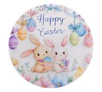 VAPOKF Happy Easter Mouse Mat Office Rectangle Mousepad 25 cm, Non-Slip Rubber Base, Wear-Resistant, Washable, Smooth to Use, Scratch Free, Durable