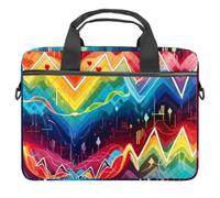 VAPOKF Heart Beat Laptop Shoulder Messenger Bag Case Sleeve Suitable for 13.4 Inch to 14.5 Inch Laptops