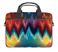 VAPOKF Heart Beat Pattern Laptop Shoulder Messenger Bag Case Sleeve Suitable for 13.4 Inch to 14.5 Inch Laptops
