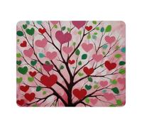 VAPOKF Heart Shaped Tree Mouse Pad | Desk Mat/Gaming Rectangle Mouse Pad | Improved Precision and Speed | Rubber Base for Stable Grip on Smooth Surfaces | Table pad