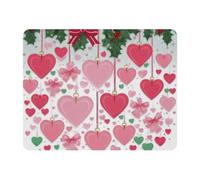 VAPOKF Hearts Shaped Pattern Mouse Pad | Desk Mat/Gaming Rectangle Mouse Pad | Improved Precision and Speed | Rubber Base for Stable Grip on Smooth Surfaces | Table pad