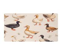 VAPOKF Indian Runner Ducks Kitchen Mat, Non Slip Washable Floor Rug, Absorbent Kitchen Mats Runner Rugs for Kitchen, Hallway, Laundry Room