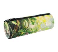 VAPOKF Indian Runner Ducks on Water Painting Pen Pencil Case Coin Purse Cosmetic Makeup Bag for Student Stationery School Office Storage