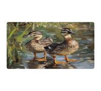 VAPOKF Indian Runner Ducks Painting Kitchen Mat, Non Slip Washable Floor Rug, Absorbent Kitchen Mats Runner Rugs for Kitchen, Hallway, Laundry Room