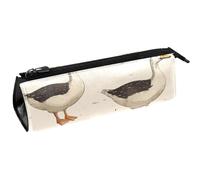 VAPOKF Indian Runner Ducks Pen Bag Stationery Pouch Pencil Bag Cosmetic Pouch Bag Compact Zipper Bag