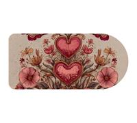 VAPOKF Love Flower Mouse Pad for Desk - Gaming Mouse Pad with Non-Slip Base Stitched Edges, Desk Mat for Keyboard and Mouse, 74×35 cm
