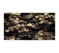 VAPOKF Luxury Japanese Gold Cherry Branches Kitchen Mat, Non Slip Washable Floor Rug, Absorbent Kitchen Mats Runner Rugs for Kitchen, Hallway, Laundry Room