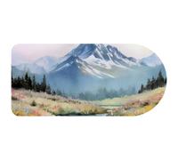 VAPOKF Mountain Flowers Mouse Pad | Desk Mat/Gaming Mouse Pad | Improved Precision and Speed | Rubber Base for Stable Grip on Smooth Surfaces | 74×35 cm