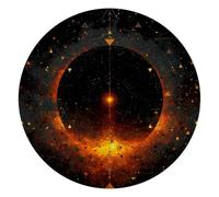 VAPOKF Mystical Space Mouse Mat Office Rectangle Mousepad 25 cm, Non-Slip Rubber Base, Wear-Resistant, Washable, Smooth to Use, Scratch Free, Durable