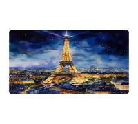 VAPOKF Night Paris City Tower Landscape Kitchen Mat, Non Slip Washable Floor Rug, Absorbent Kitchen Mats Runner Rugs for Kitchen, Hallway, Laundry Room