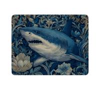 VAPOKF Ocean Sharks Mouse Pad, 28 x 22cm Mouse Mat, Rectangle Gaming Mousepad, Desk Mat with Rubber Base, Desk Pad Laptop for Office and Home