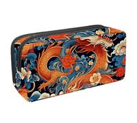 VAPOKF Pen Bag Pencil Case, Student Stationery Pouch for Teen Boys Girls, School Office Supplies - Ancient Auspicious Dragon