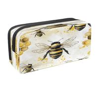 VAPOKF Pen Bag Pencil Case, Student Stationery Pouch for Teen Boys Girls, School Office Supplies - Hoeny Bees Hives